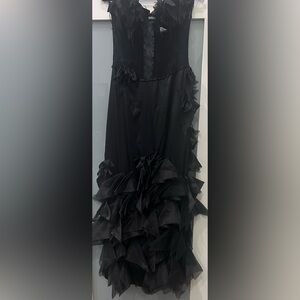 Celo Y2K Vintage Gothic corset denim dress embellishments size JL